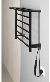 Sapho - Uscător electric pentru prosoape ELZOR 60W/230V 47x50 cm negru mat