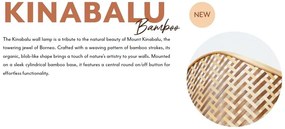 Aplica de perete Eco, Bambus, Kinabalu, natural