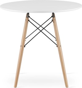 OFERTA Masa de dining alba OSLO 80x80 II. calitate