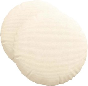 vidaXL Perne de Șezut 2 pcs Crem Ø 50 cm Țesătură din corduroy