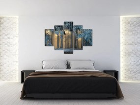 Tablou cu pădure înzăpezită (150x105 cm)