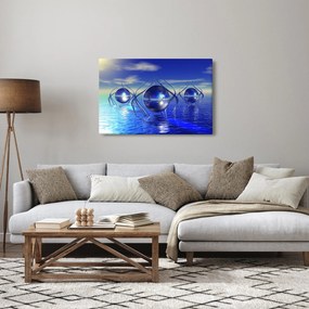 Tablou cu abstracție - apa (90x60 cm)