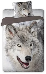 SDS Lenjerie de pat din bumbac - Lup - 140 x 200 cm - Faro