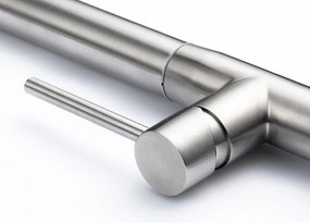 Baterie bucătărie cu duș extractabil - 292 oțel inoxidabil Satinat P14A