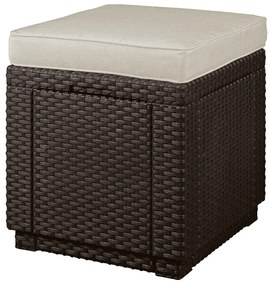 Taburet de grădină maro închis Cube – Keter