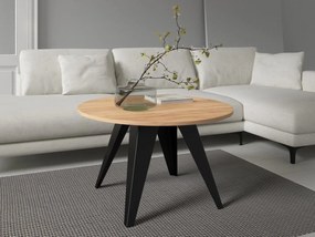 Măsuță de cafea Bartena (Negru + Stejar craft auriu) . 1103698