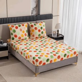 Cearsaf Cocolino microplus cu elastic DOTELLA 200x200 cm colorat