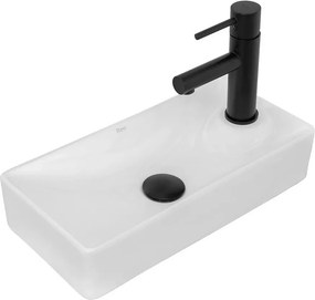 Lavoar cu montare pe blat sau suspendat Rea Jasper 43 cm alb