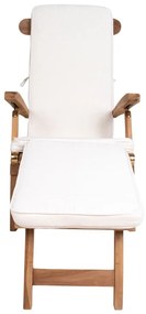 Pernă din bumbac pentru șezlong de grădină House Nordic Arrecife, alb