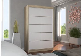 Supermobel Dulap glisant BENISSO, 120x200x58, negru
