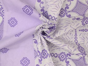 Lenjerie de bumbac PONSA violet Dimensiune lenjerie de pat: 2 buc 70 x 90 cm | 200 x 220 cm