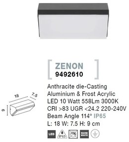 Aplica pentru iluminat exterior IP65 ZENON