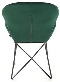 Scaun K458 catifea Verde – H82 cm