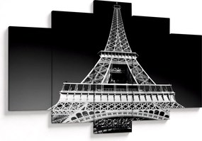 Tablou - Turnul Eiffel, alb-negru (150x105 cm)