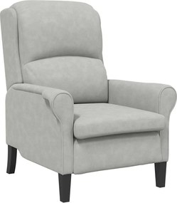 vidaXL fotoliu Gri deschis 76 x 94 x 102 cm Microfibră