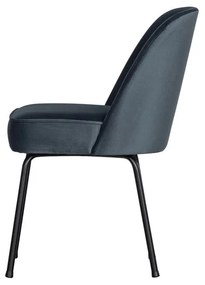 Scaune de dining albastre 2 buc. din catifea Vogue – WOOOD