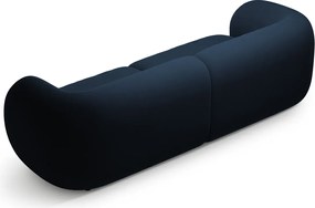 Canapea modulara 4 locuri, Kate, Micadoni, 243x99x76 cm, catifea, albastru regal