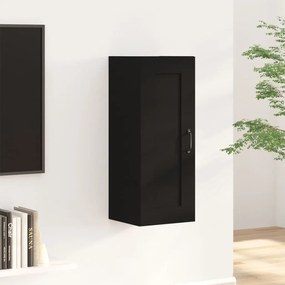 812475 vidaXL Dulap de perete, negru, 35x34x90 cm, lemn prelucrat