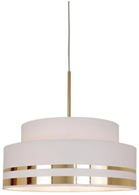 Lustră pe cablu TAMI 1xE27/60W/230V crem/auriu