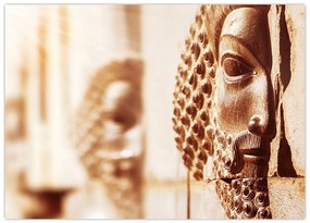 Tablou pe sticlă - Relief persan (70x50 cm)