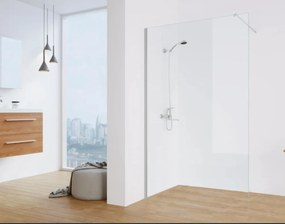 Paravan de Dus Walk-In HouseXL UrbanGlass Premium, 90x190 cm, Sticla Securizata 8mm, Transparent, Profil Crom