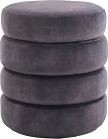 Bancheta cu spatiu de depozitare, Catifea Gri, VOQUE 50cm A-46689 VC