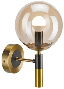 Aplică ROLLO 1xE14/5W/230V auriu/fumuriu bej