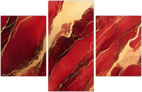 Tablou - Marmură roșu-auriu (90x60 cm)