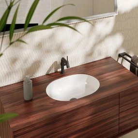 Lavoar sub blat Hansgrohe Xuniva U 45 cm cu preaplin alb lucios