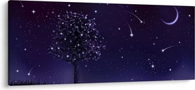 Tablou - Noaptea în ilustrație (120x50 cm)
