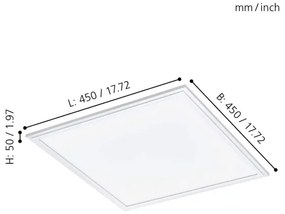EGLO 97629 - Lampă LED RGB dimabilă SALOBRENA-C 1xLED/24W/230V