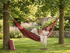 Hamac ZENVIO 200x100 cm, rosu + geanta gratuita