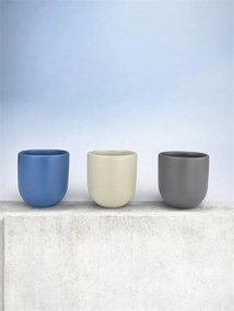 Set 3 cesti cafea Pahare Novum Trio Aurora, glazura mata, 250ml