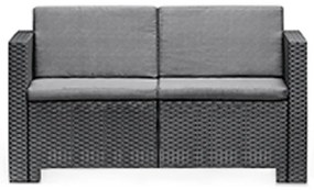 Canapea de grădină City cu 2 locuri, grafit