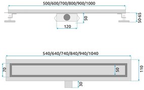 Rigola dus Rea NEOX 80 auriu periat