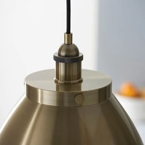 Endon 98744 - Lustră suspendată pe cablu FRANKLIN 1xE27/10W/230V, alamă