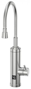 Încălzitor de apă ELITE EHSD-2571, metal, rotire la 360°, afișaj digital, IPX4, argintiu