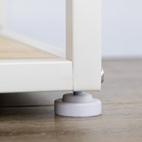 HOMCOM Bibliotecă raft de depozitare cu 7 niveluri cadru din oțel stil industrial 83 x 34 x 180 cm stejar | Aosom Romania