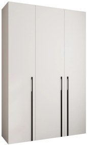 Dulap de haine 160 cm Carmela 40-3 (alb + Negru). 1126613
