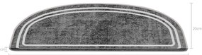Covorașe pentru scări gri 16 buc. 20x65 cm Plain – Vitaus