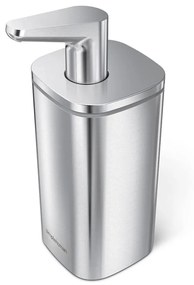 Dozator de săpun lichid argintiu din oțel inoxidabil 295 ml - simplehuman
