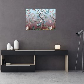 Tablou pe sticlă - Parcul Păsărilor (70x50 cm)