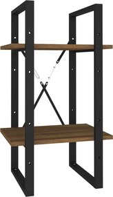 vidaXL Bibliotecă cu 2 niveluri stejar maro 40x30x70 cm lemn compozit