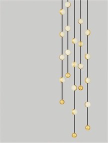 Lustra casa scarii cu pendule LED suspendate, deosebita design lux ALCINOE