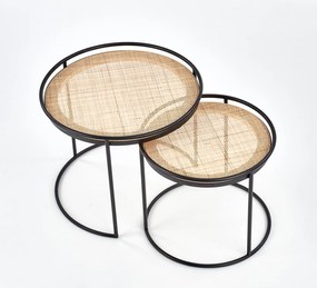 Set masute de cafea Ratan Natural, LIDINGO