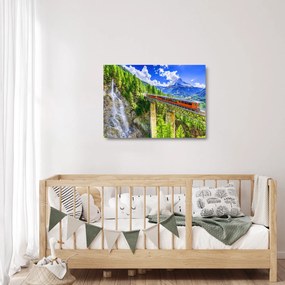Tablou pe sticlă - Matterhorn, Zermatt, Valais, Elveția (70x50 cm)