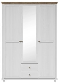 Zondo Dulap de haine cu oglindă Elvina S Typ 19 (alb cenușiu + stejar lefkas). 1030994