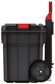 Valisa cu roti A, 51 cm, organizator, negru