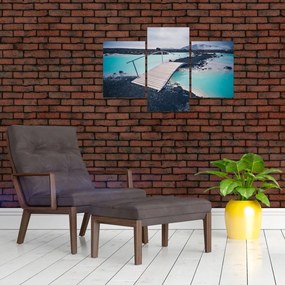 Tablou cu pod din lemn (90x60 cm)