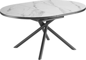 Masa ovala extensibila, Ceramica Alba, MIKADO 120-160cm A-46503 VC